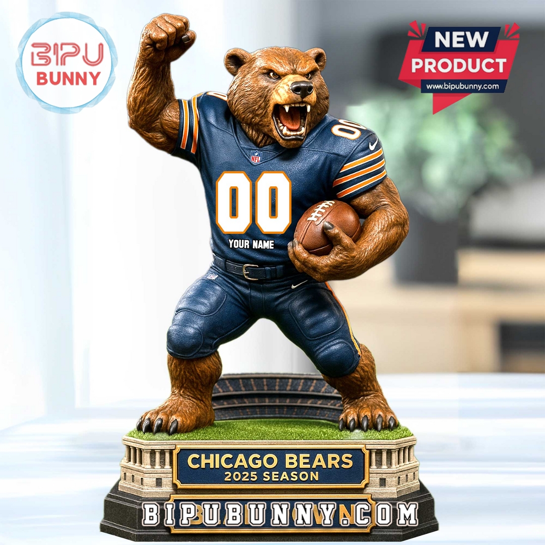Chicago Bears Acrylic Standee Figures Chicago Bears Acrylic Standee Figures