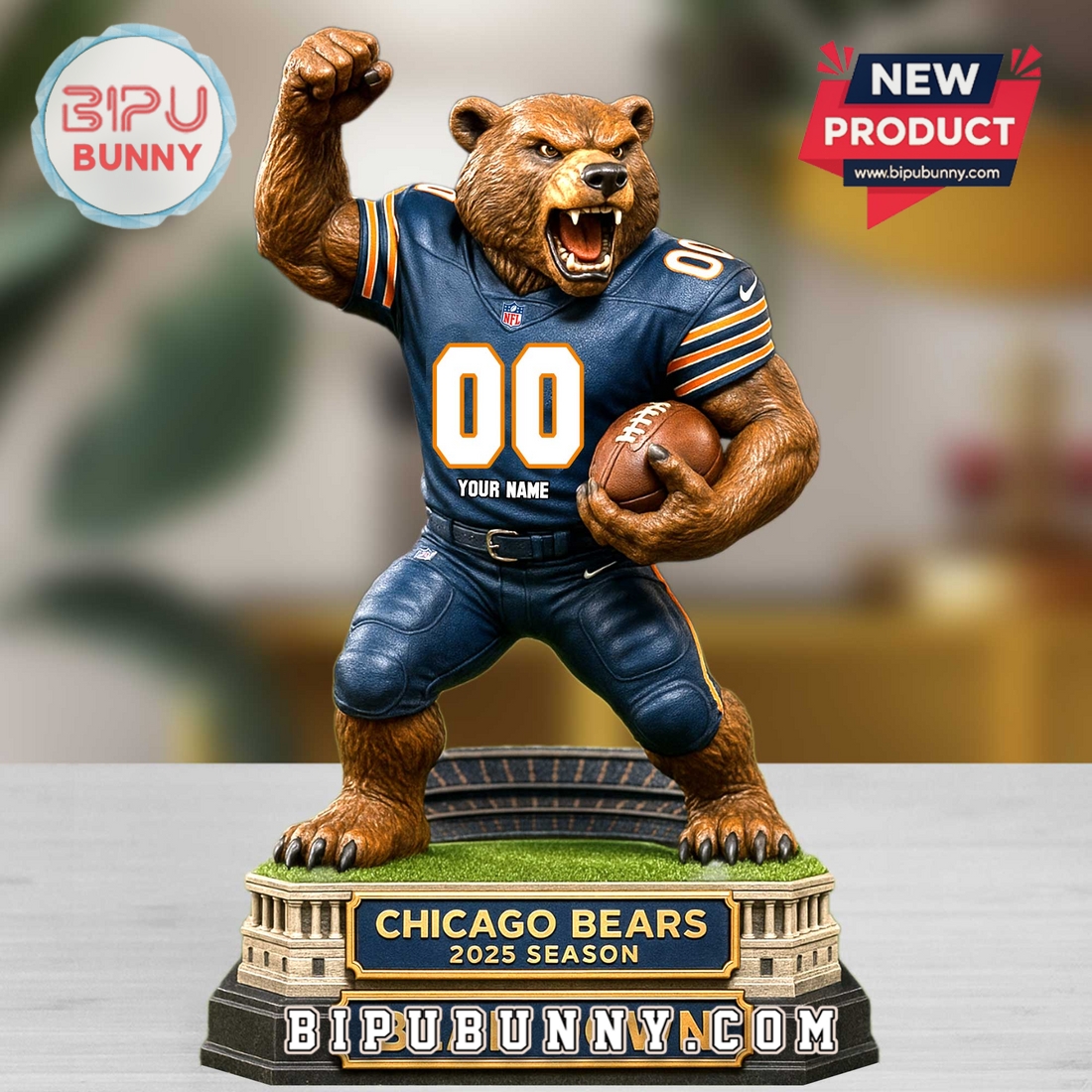 Chicago Bears Acrylic Standee Figures Chicago Bears Acrylic Standee Figures