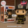 Funko Pop figure of Matthew Casey from Chicago Fire wearing a firefighter uniform and helmet.