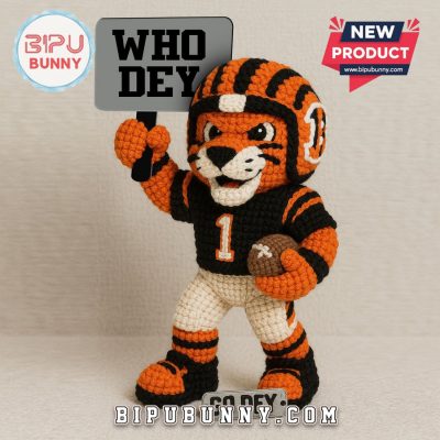 Cincinnati Bengals Emotional Support Crochet Doll Cincinnati Bengals Emotional Support Crochet Doll