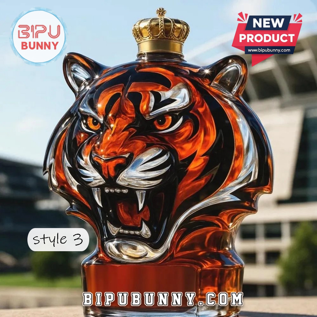 Cincinnati Bengals Whiskey Bottle Cincinnati Bengals Whiskey Bottle