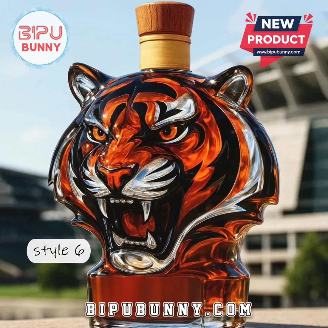 Cincinnati Bengals Whiskey Bottle Cincinnati Bengals Whiskey Bottle