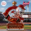 Cincinnati Reds whiskey bottle with crown cap style 3.