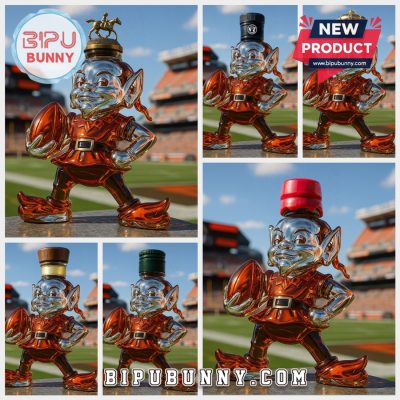 Cleveland Browns Brownie the Elf Whiskey Bottle