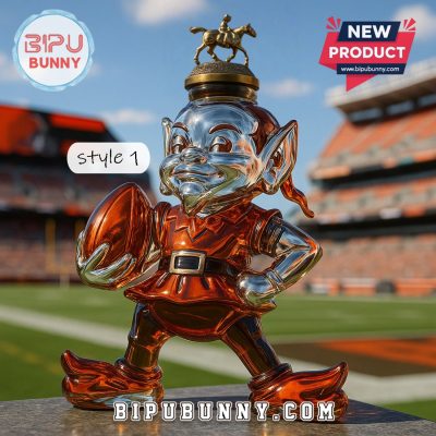 Cleveland Browns Brownie the Elf Whiskey Bottle