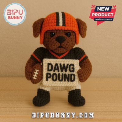 Cleveland Browns Emotional Support Crochet Doll Cleveland Browns Emotional Support Crochet Doll