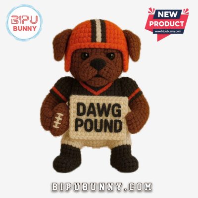 Cleveland Browns Emotional Support Crochet Doll