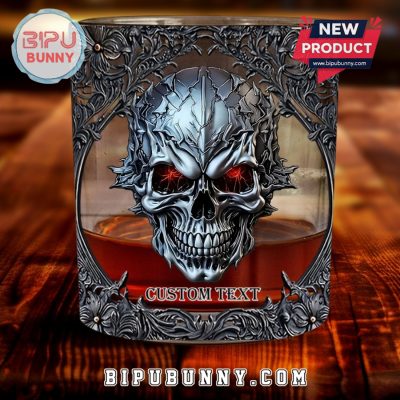 Cool Skull Custom Skull Whiskey Glass
