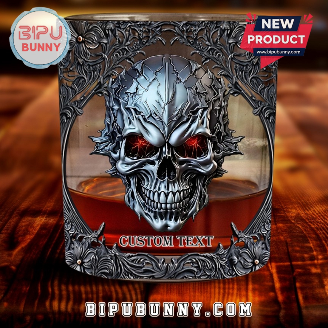 Cool Skull Custom Skull Whiskey Glass Cool Skull Custom Skull Whiskey Glass