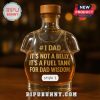 T-shirt shaped bottle with a funny saying about a dad.