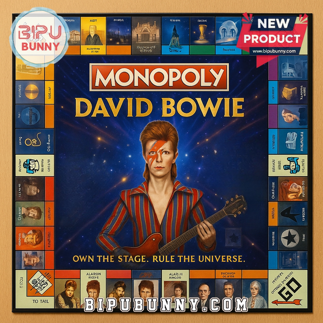 David Bowie Monopoly Board Game David Bowie Monopoly Board Game