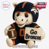 A crochet doll of a horse mascot for the Denver Broncos!