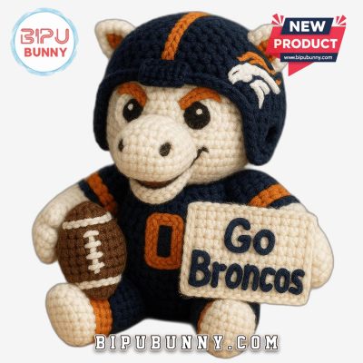 Denver Broncos Emotional Support Crochet Doll