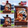 Denver Broncos bottle with a running horse design.