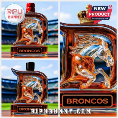 Denver Broncos Legendary Whiskey Bottle