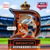 Denver Broncos bottle with crown top and horse design, style 3.
