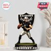 Derek Carr statue on display in a stylish home interior.
