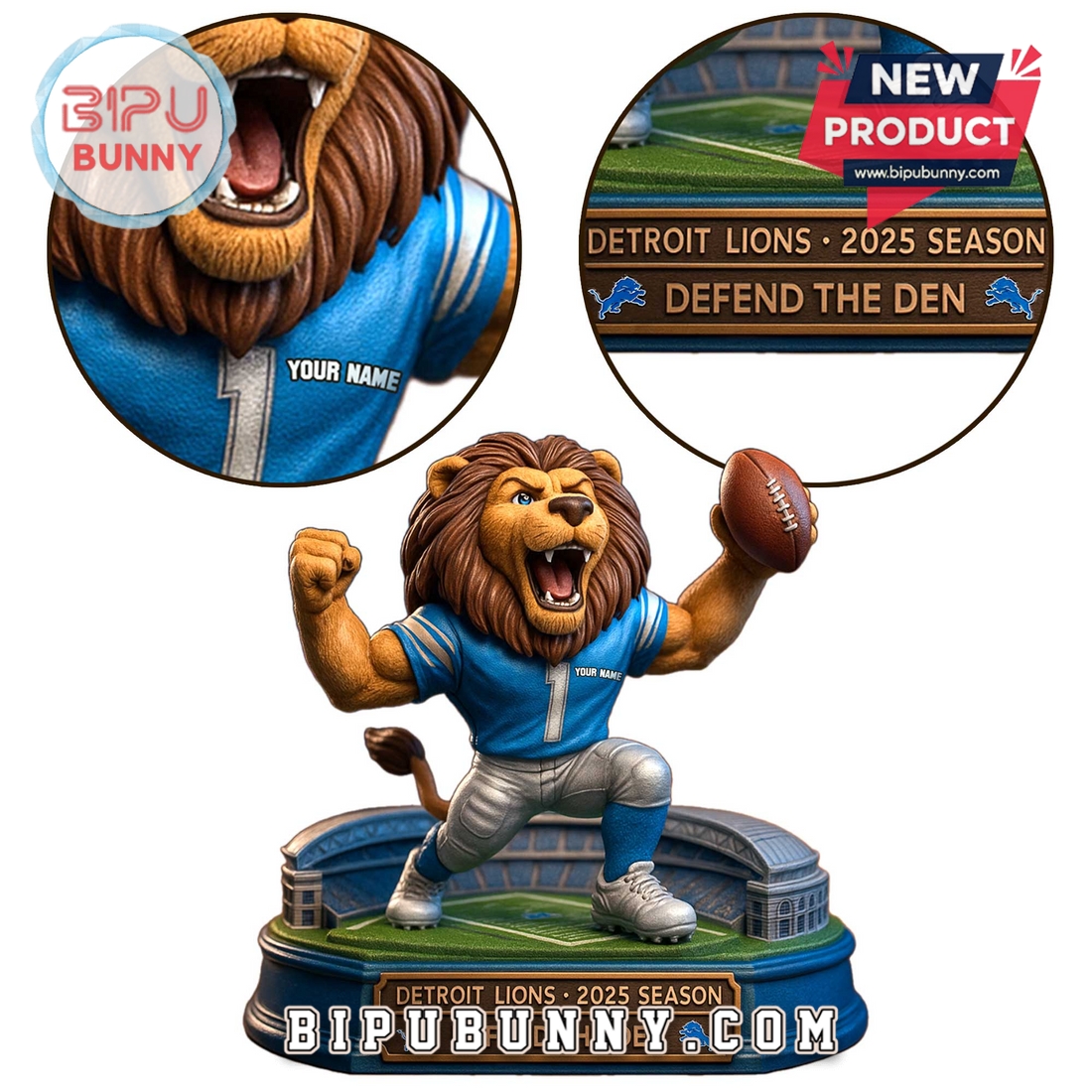 Detroit Lions Acrylic Standee Figures Detroit Lions Acrylic Standee Figures