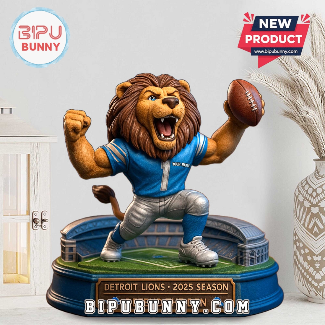 Detroit Lions Acrylic Standee Figures Detroit Lions Acrylic Standee Figures
