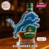 Lion-shaped whiskey bottle in Style 5 with Jameson whiskey and black cap.