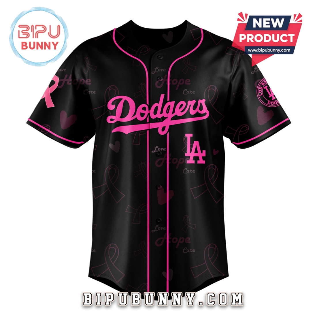 Dodgers x Breast Cancer Awareness Month Baseball Jersey Dodgers x Breast Cancer Awareness Month Baseball Jersey