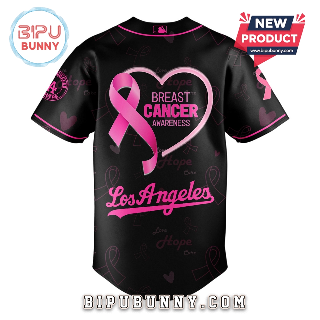 Dodgers x Breast Cancer Awareness Month Baseball Jersey Dodgers x Breast Cancer Awareness Month Baseball Jersey