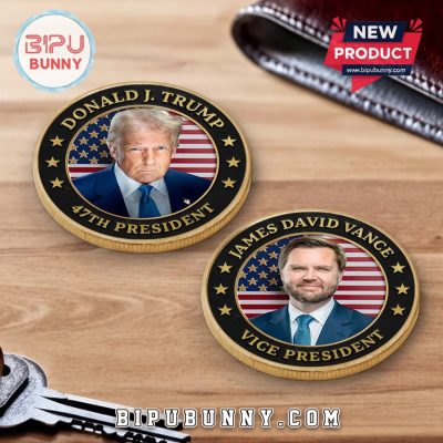 Donald Trump 47th President Gold-Colored Coin