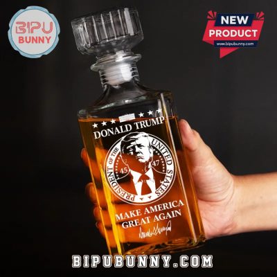 Donald Trump Make America Great Again Whiskey Bottle