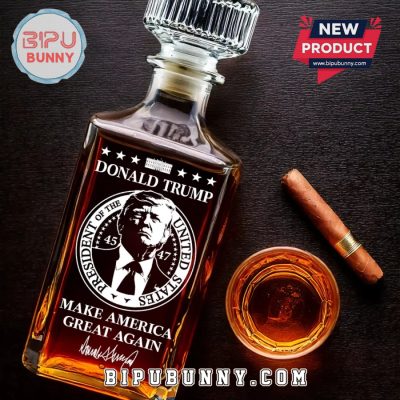 Donald Trump Make America Great Again Whiskey Bottle