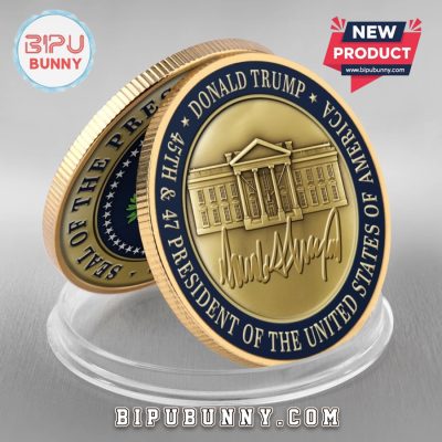 Donald Trump US Patriotic Pride Gold-Colored Coin
