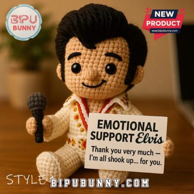 Elvis Presley Crocheted Emotional Support Dolls