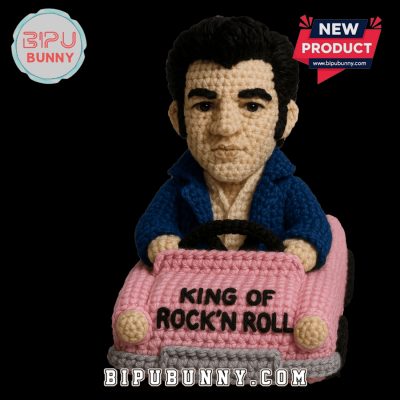 Elvis Presley Emotional Support Crochet Doll