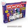 Monopoly Fortnite game box featuring Fortnite characters and updated elements.
