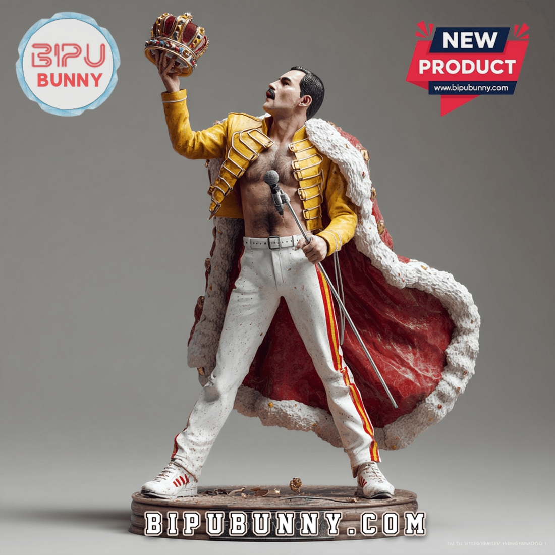 Freddie Mercury Acrylic Block Display Gift For Fan Freddie Mercury Acrylic Block Display Gift For Fan