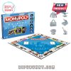 Monopoly Friends Edition board with themed tokens, cards, and money.