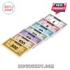 Monopoly Friends Edition money with custom colors and designs.