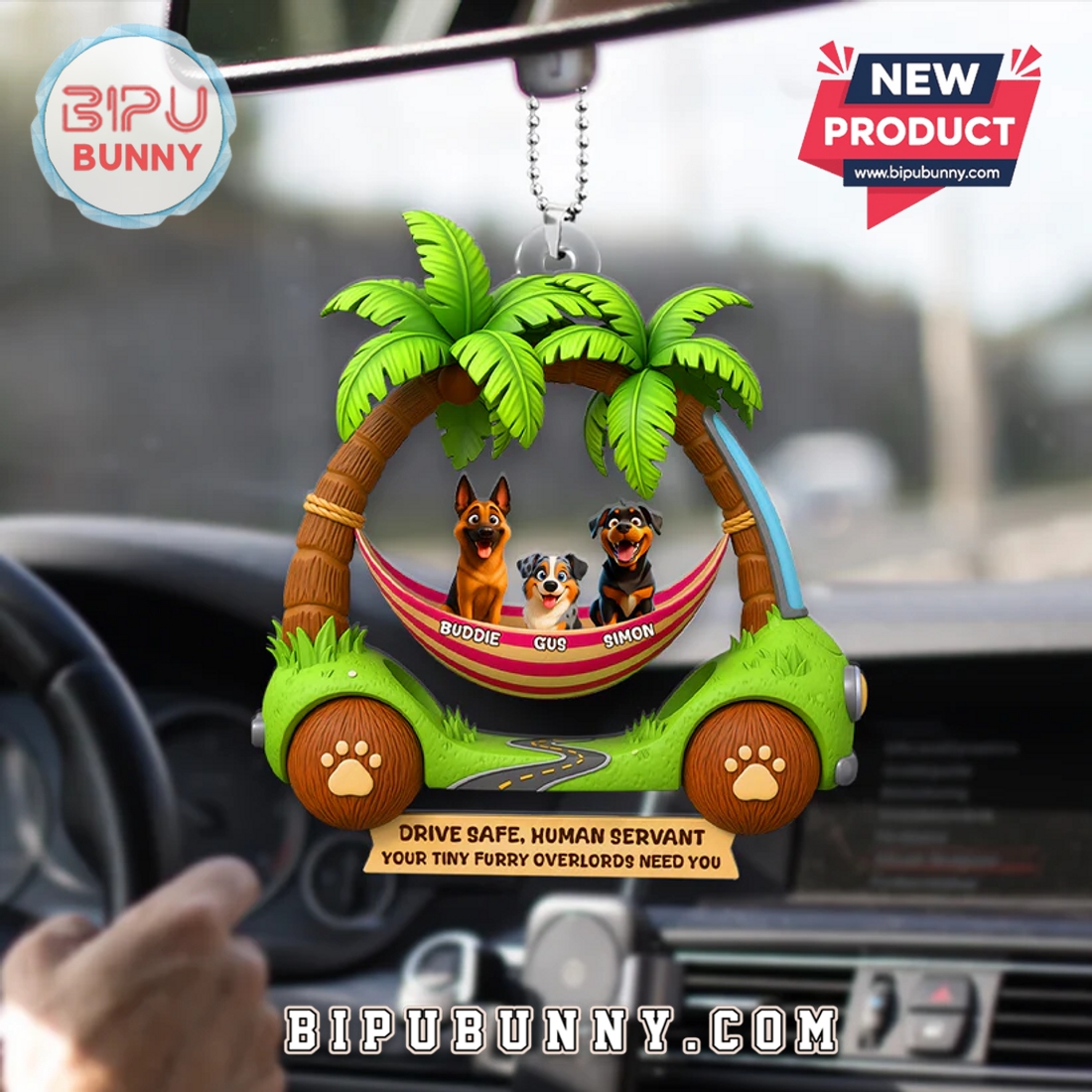 Furry Overlords Hammock Car Ornament Furry Overlords Hammock Car Ornament