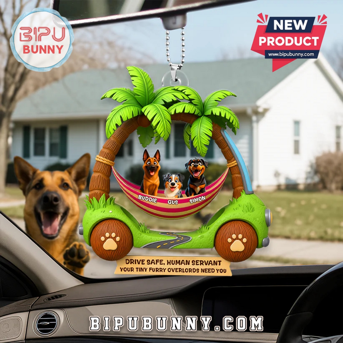 Furry Overlords Hammock Car Ornament Furry Overlords Hammock Car Ornament