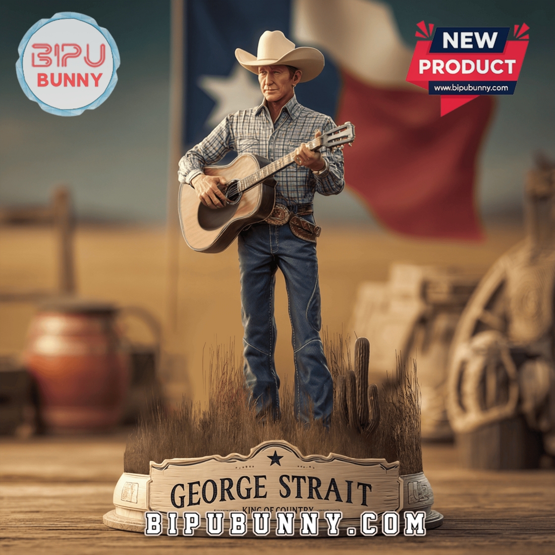 George Strait Acrylic Block Display Gift For Fan George Strait Acrylic Block Display Gift For Fan