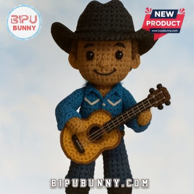 George Strait Emotional Support Crochet Doll
