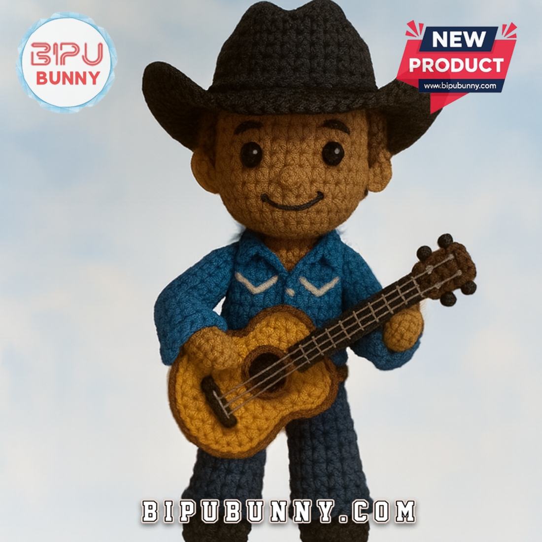 George Strait Emotional Support Crochet Doll George Strait Emotional Support Crochet Doll