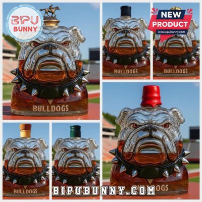 Georgia Bulldogs Football Whiskey Bottle