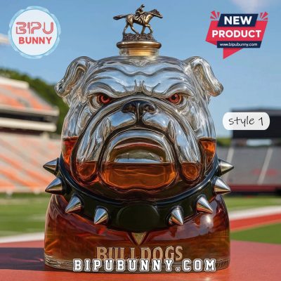 Georgia Bulldogs Football Whiskey Bottle