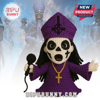 Ghost Band Emotional Support Crochet Doll