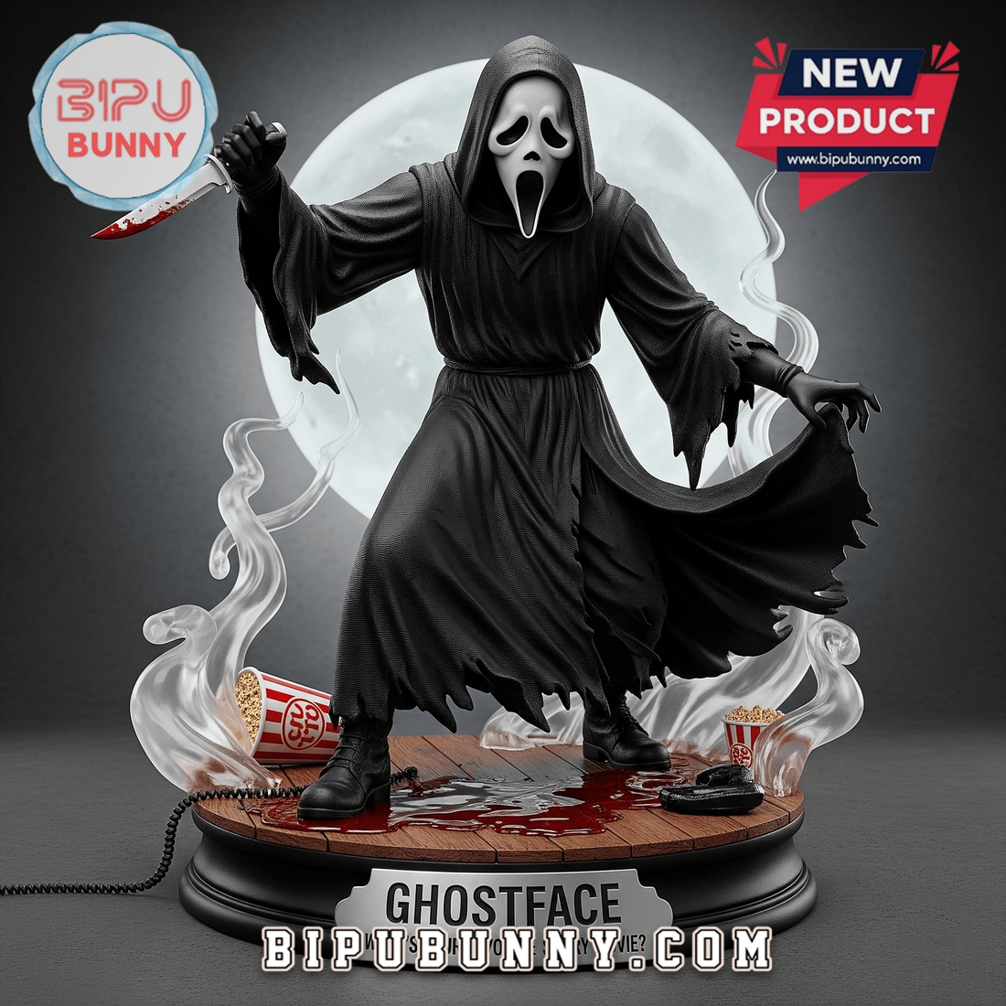 Ghost Face Acrylic Block Display Gift For Fan Ghost Face Acrylic Block Display Gift For Fan