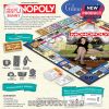 A detailed view of the Gilmore Girls Monopoly game contents, including money, cards, and collectible tokens.