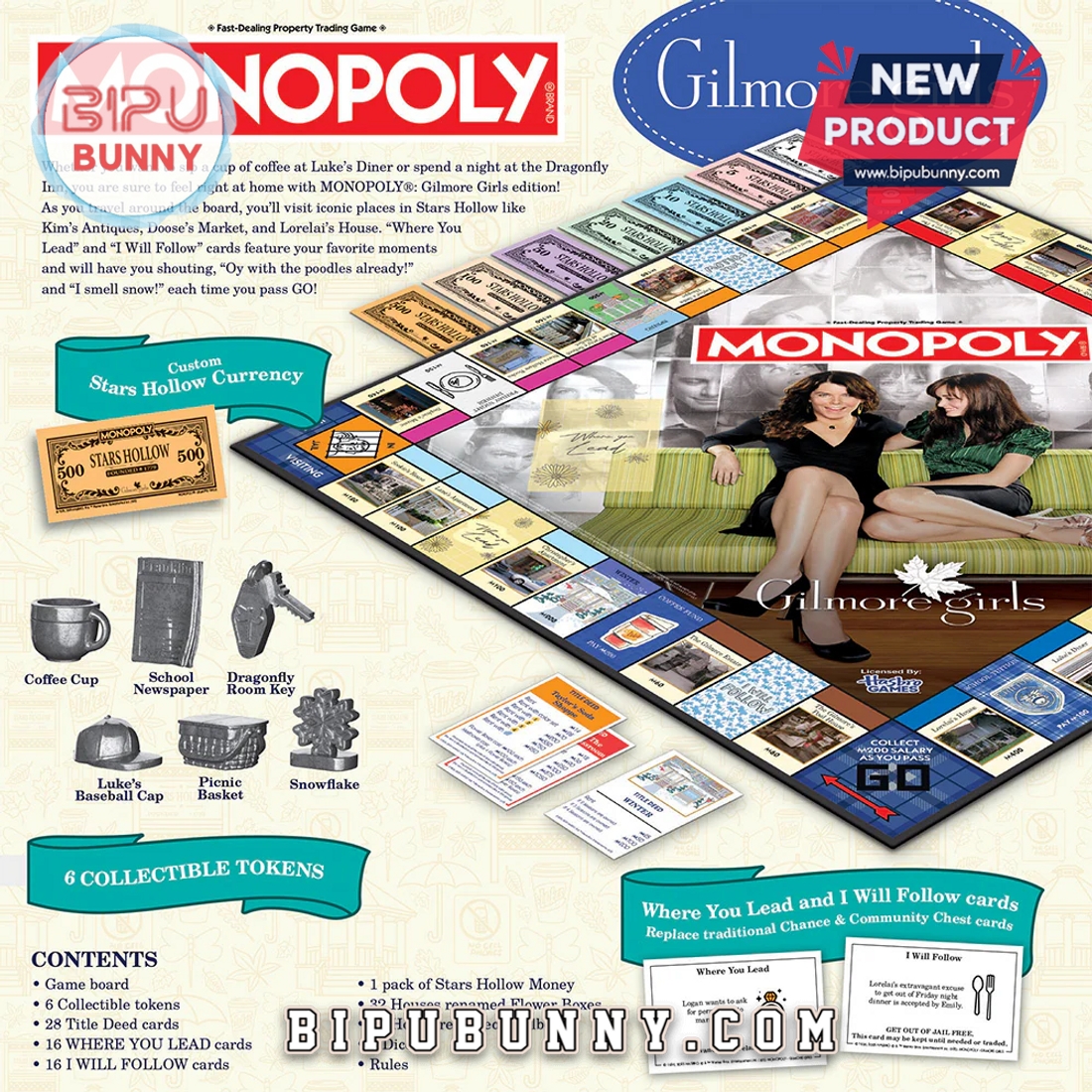 Gilmore Girls Monopoly Board Game Gilmore Girls Monopoly Board Game