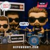 Funko Pop of Shannon Larkin with drum set and sunglasses.