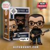 Funko Pop of Tony Rombola with glasses and guitar.