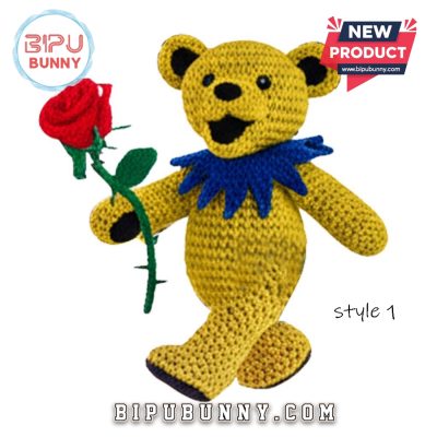 Grateful Dead Emotional Support Crochet Doll